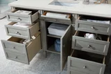 Brittany 60" Single Vanity, Urban Gray w/ 3 CM Lime Delight Silestone Top