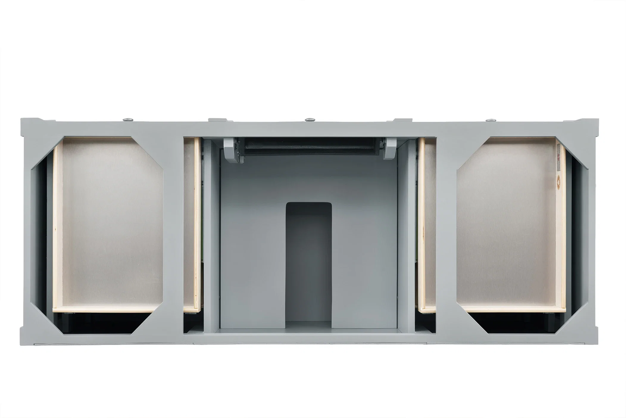 Brittany 60" Single Vanity, Urban Gray, w/ 3 CM Phantome Eclos Top