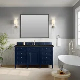 Brittany 60" Single Vanity, Victory Blue, w/ 3 CM Phantome Eclos Top