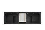 Brittany 72" Double Vanity, Black Onyx w/ 3 CM Eternal Jasmine Pearl Silestone Top