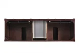 Brittany 72" Double Vanity Cabinet, Burnished Mahogany