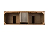Brittany 72" Double Vanity Cabinet, Saddle Brown