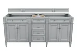 Brittany 72" Double Vanity Cabinet, Urban Gray