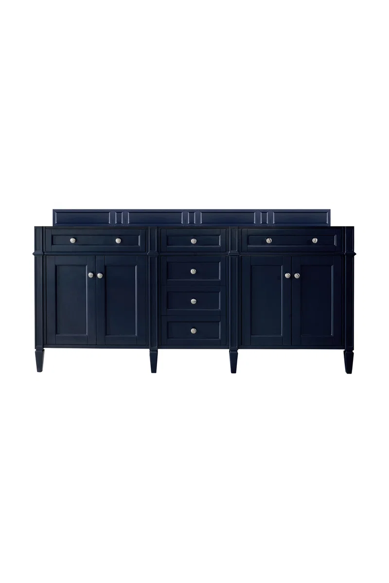 Brittany 72" Double Vanity Cabinet, Victory Blue