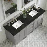 Brittany 72" Double Vanity, Urban Gray, w/ 3 CM Phantome Eclos Top