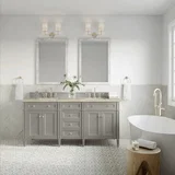 Brittany 72" Double Vanity, Urban Gray, w/ 3 CM Tajnar Eclos Top