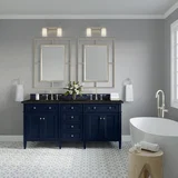 Brittany 72" Double Vanity, Victory Blue, w/ 3 CM Phantome Eclos Top