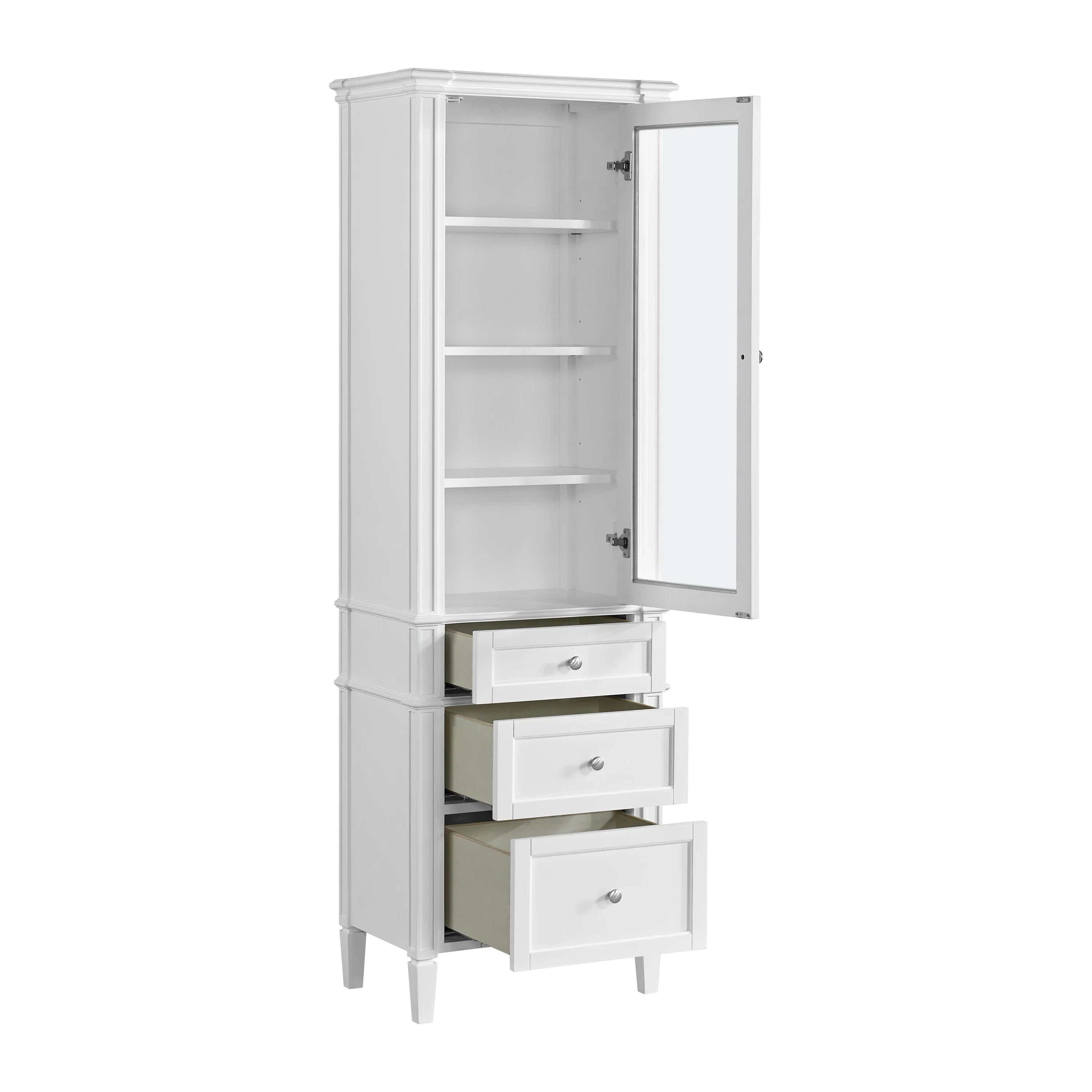 Brittany Linen Cabinet, Bright White