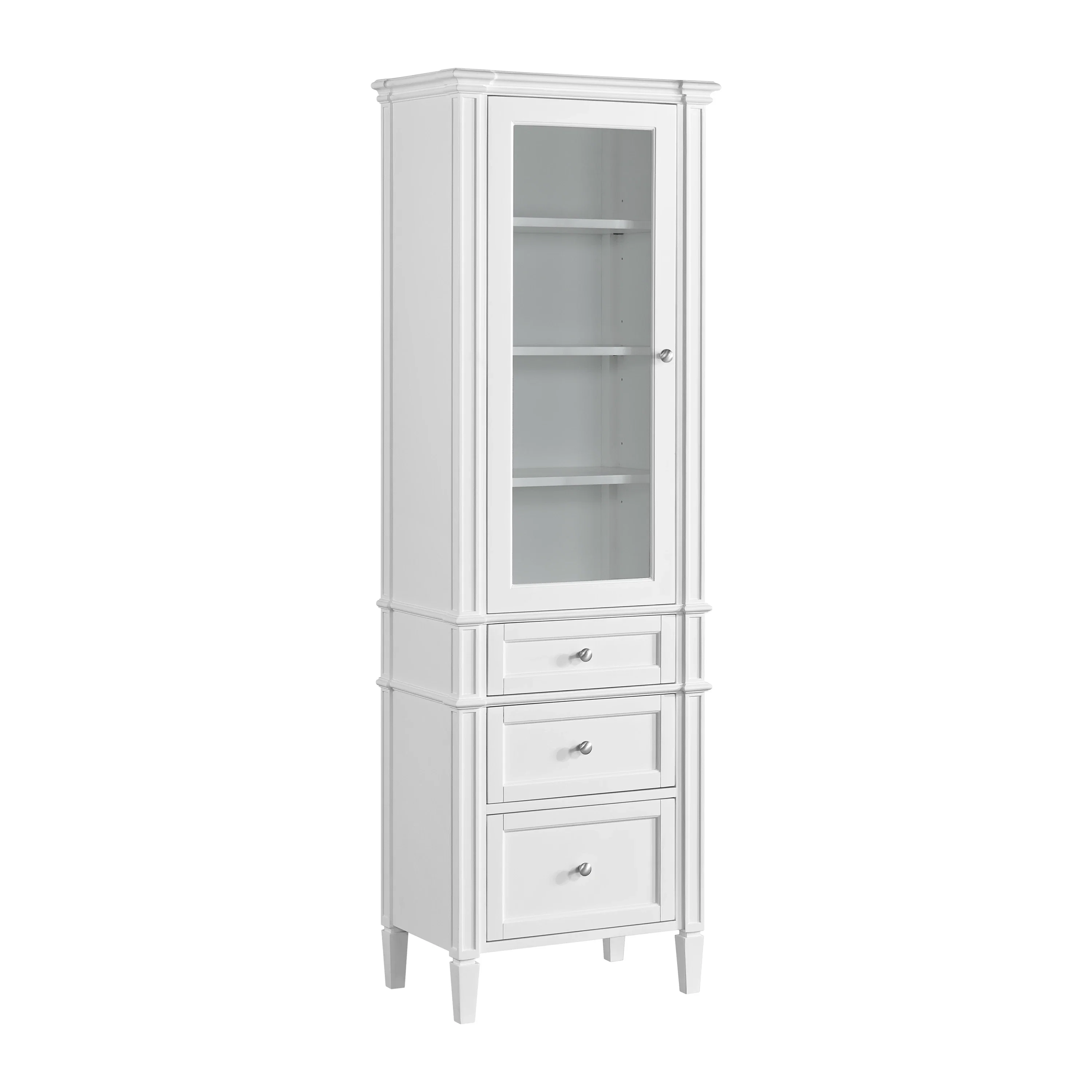 Brittany Linen Cabinet, Bright White