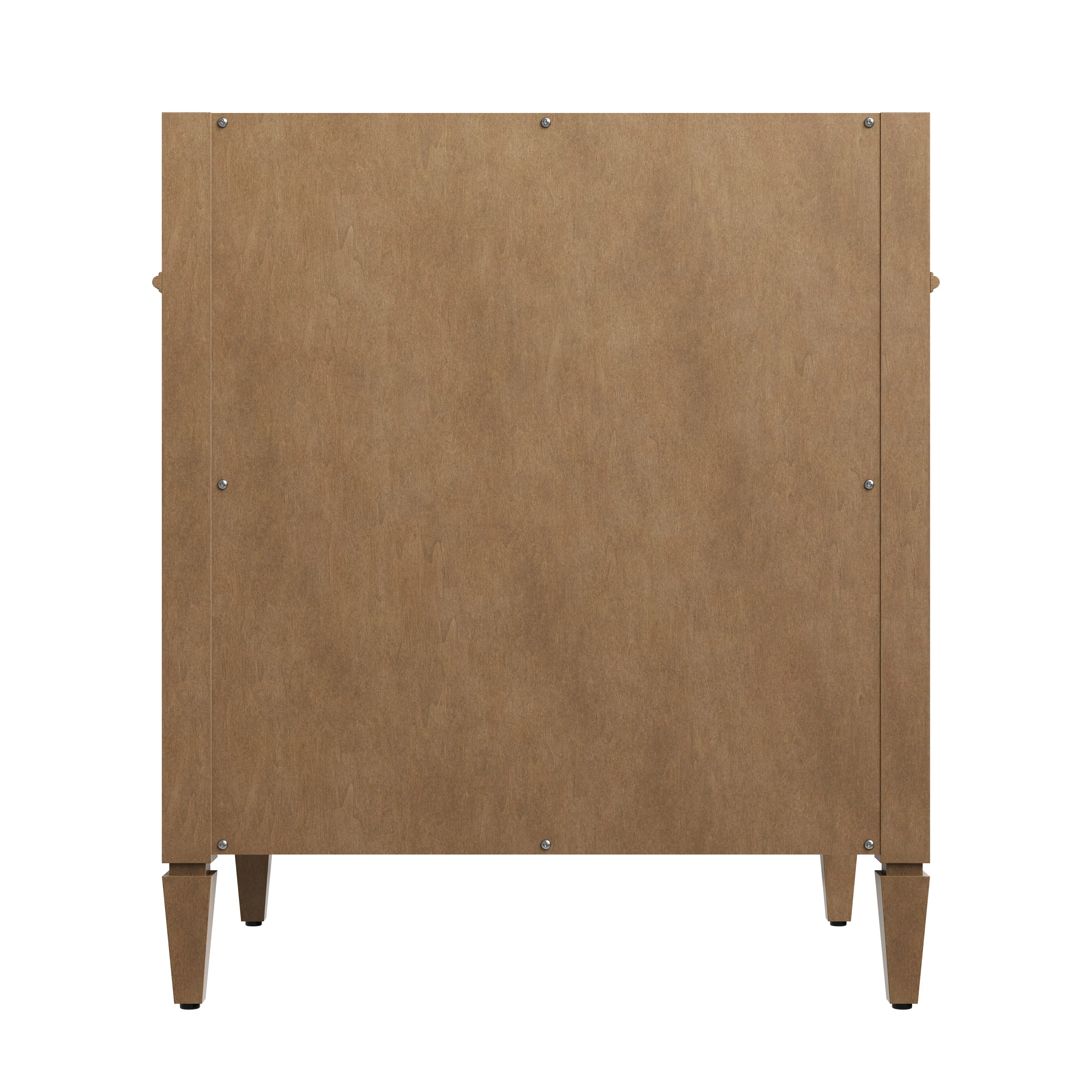 Brittany 30" Single Vanity, Pecan w/ 3 CM Carrara Marble Top