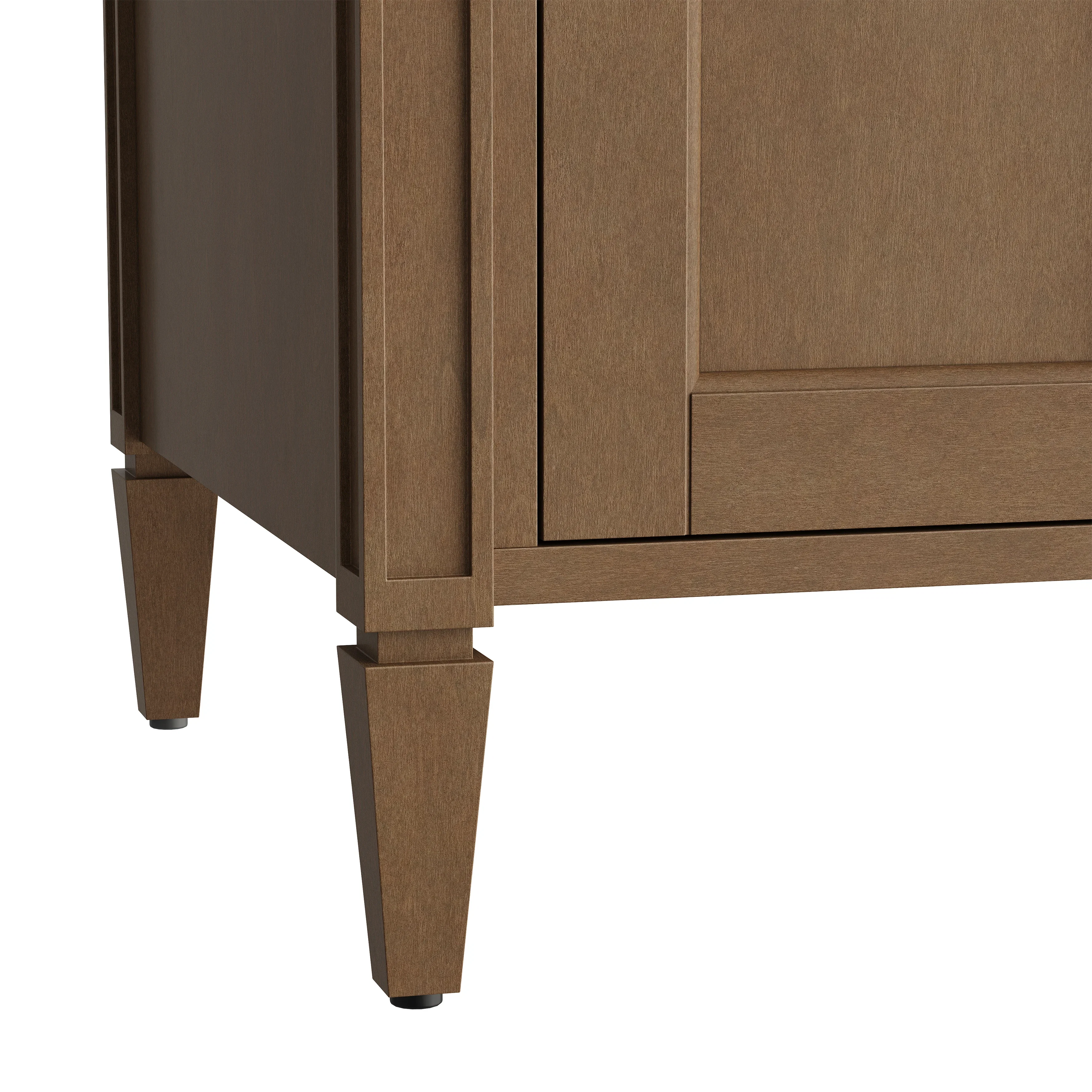 Brittany 30" Single Vanity, Pecan w/ 3 CM Charcoal Soapstone Silestone Top