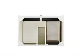Brittany 36" Single Vanity, Bright White w/ 3 CM Lime Delight Silestone Top