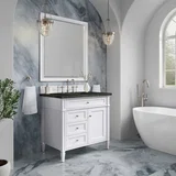 Brittany 36" Single Vanity in Bright White, w/ 3 CM Phantome Eclos Top