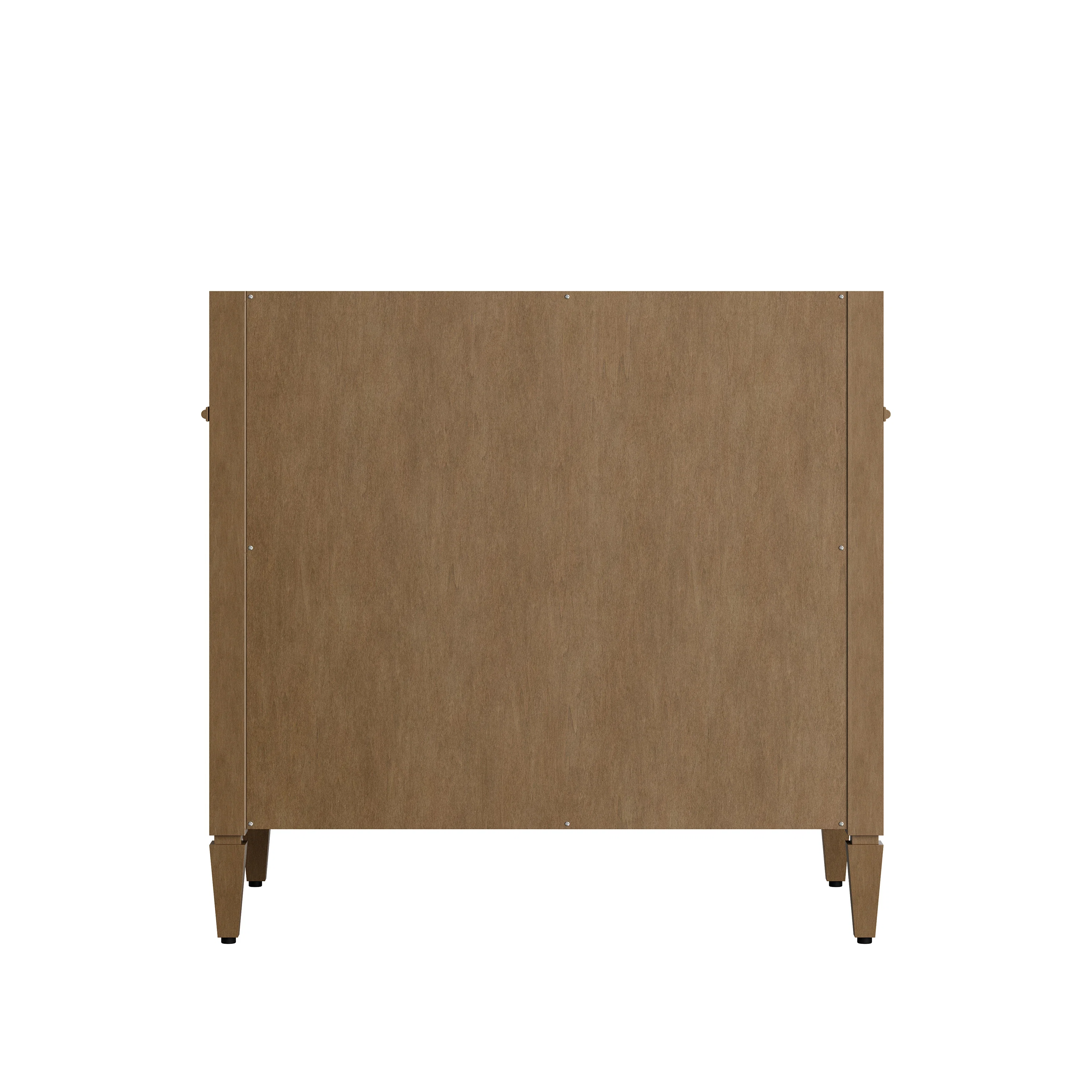 Brittany 36" Single Vanity, Pecan w/ 3 CM Parisien Bleu Silestone Top