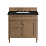 Brittany 36" Single Vanity, Pecan w/ 3 CM Phantome Eclos Top