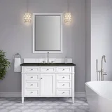 Brittany 48" Single Vanity in Bright White, w/ 3 CM Phantome Eclos Top