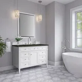 Brittany 48" Single Vanity in Bright White, w/ 3 CM Phantome Eclos Top