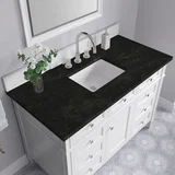 Brittany 48" Single Vanity in Bright White, w/ 3 CM Phantome Eclos Top