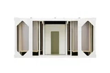 Brittany 48" Single Vanity in Bright White, w/ 3 CM Siberian Silestone Top w/FreePower Wireless Charger