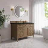 Brittany 48" Single Vanity, Pecan w/ 3 CM Phantome Eclos Top