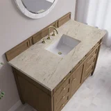 Brittany 48" Single Vanity, Pecan w/ 3 CM Tajnar Eclos Top