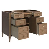 Brittany 48" Single Vanity Cabinet, Pecan