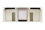 Brittany 60" Double Vanity in Bright White, w/ 3 CM Phantome Eclos Top