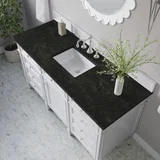 Brittany 60" Single Vanity in Bright White, w/ 3 CM Phantome Eclos Top
