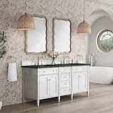 Brittany 72" Double Vanity in Bright White, w/ 3 CM Phantome Eclos Top