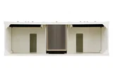 Brittany 72" Double Vanity in Bright White, w/ 3 CM Phantome Eclos Top