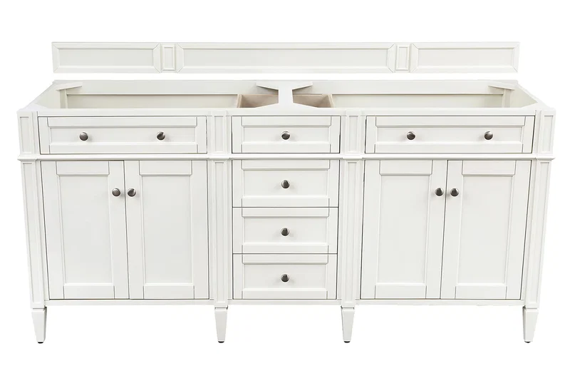 Brittany 72" Double Vanity in Bright White