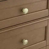 Brittany 72" Double Vanity, Pecan w/ 3 CM Parisien Bleu Silestone Top