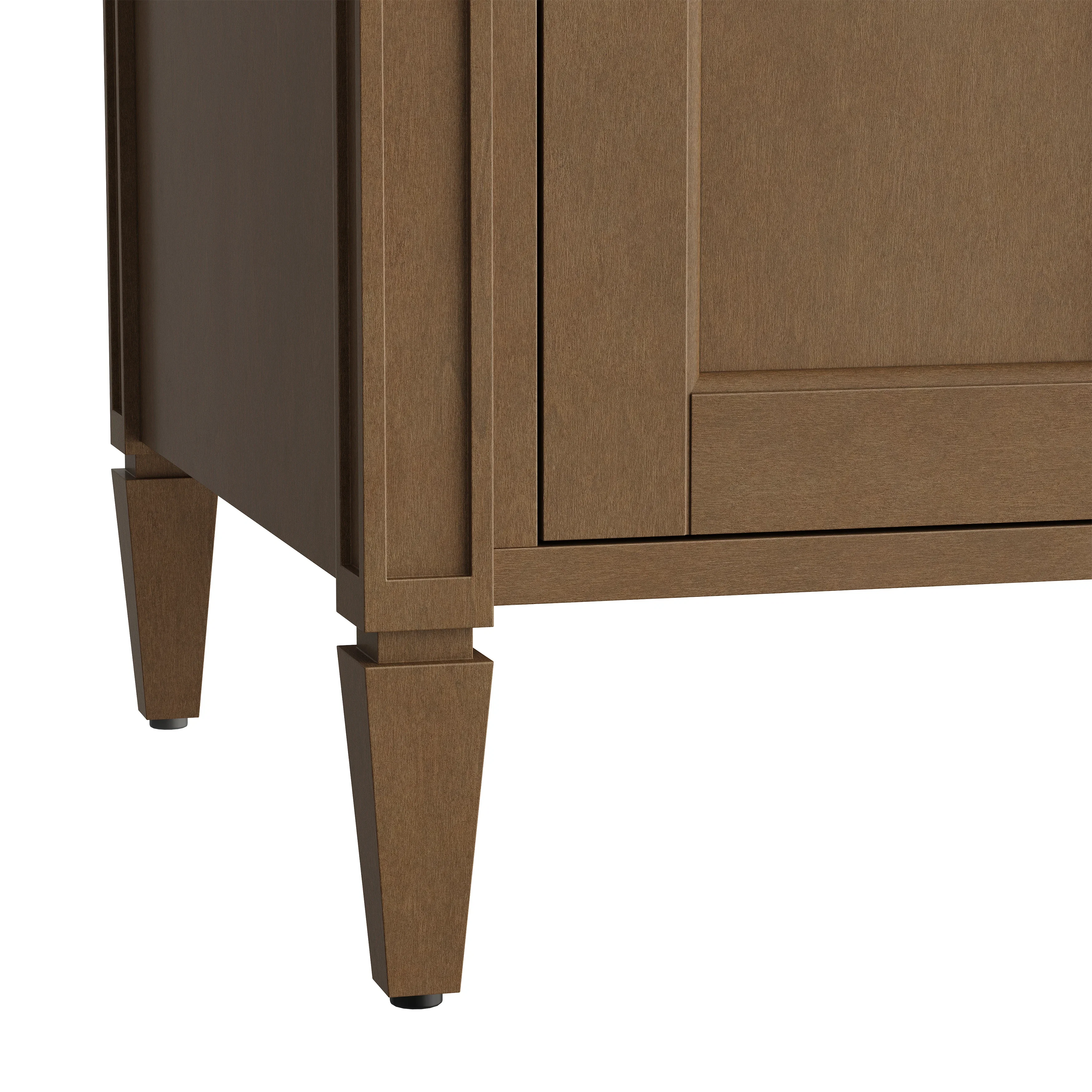Brittany 72" Double Vanity, Pecan w/ 3 CM Parisien Bleu Silestone Top