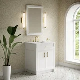 Bellshire 26" Mirror, Bright  White