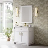 Bellshire 30" Mirror, Bright  White