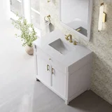Bellshire 30" Mirror, Bright  White