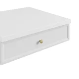 Bellshire 24" Drawer Unit, Bright White w/ 3 CM Charcoal Soapstone Silestone Top