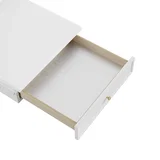 Bellshire 24" Drawer Unit, Bright White w/ 3 CM Charcoal Soapstone Silestone Top