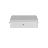 Bellshire 24" Drawer Unit, Bright White w/ 3 CM Eternal Jasmine Pearl Silestone Top