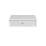 Bellshire 24" Drawer Unit, Bright White w/ 3 CM White Zeus Silestone Top