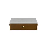 Bellshire 24" Drawer Unit, Honey Oak w/ 3 CM Eternal Jasmine Pearl Silestone Top