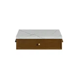 Bellshire 24" Drawer Unit, Honey Oak w/ 3 CM Ethereal Noctis Silestone Top