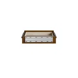 Bellshire 24" Drawer Unit, Honey Oak w/ 3 CM Ethereal Noctis Silestone Top