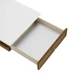 Bellshire 24" Drawer Unit, Honey Oak w/ 3 CM Ethereal Noctis Silestone Top
