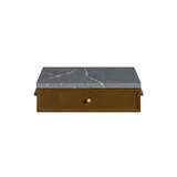 Bellshire 24" Drawer Unit, Honey Oak w/ 3 CM Parisien Bleu Silestone Top