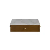 Bellshire 24" Drawer Unit, Honey Oak w/ 3 CM Victorian Silver Silestone Top