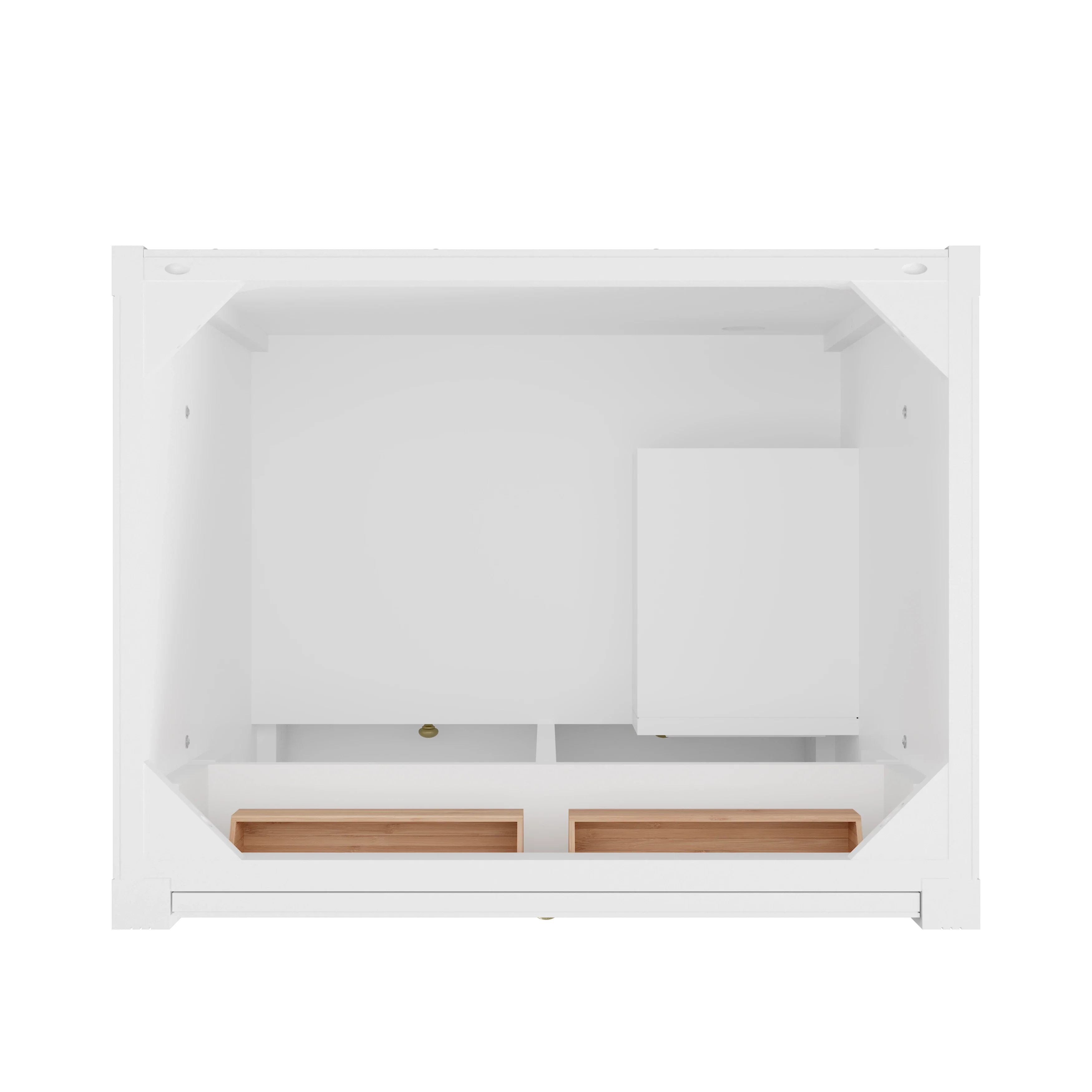 Bellshire 30" Single Vanity, Bright White w/ 3 CM Carrara Marble Top