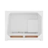 Bellshire 30" Single Vanity, Bright White w/ 3 CM Eternal Jasmine Pearl Silestone Top