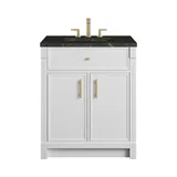 Bellshire 30" Single Vanity, Bright White w/ 3 CM Phantome Eclos Top