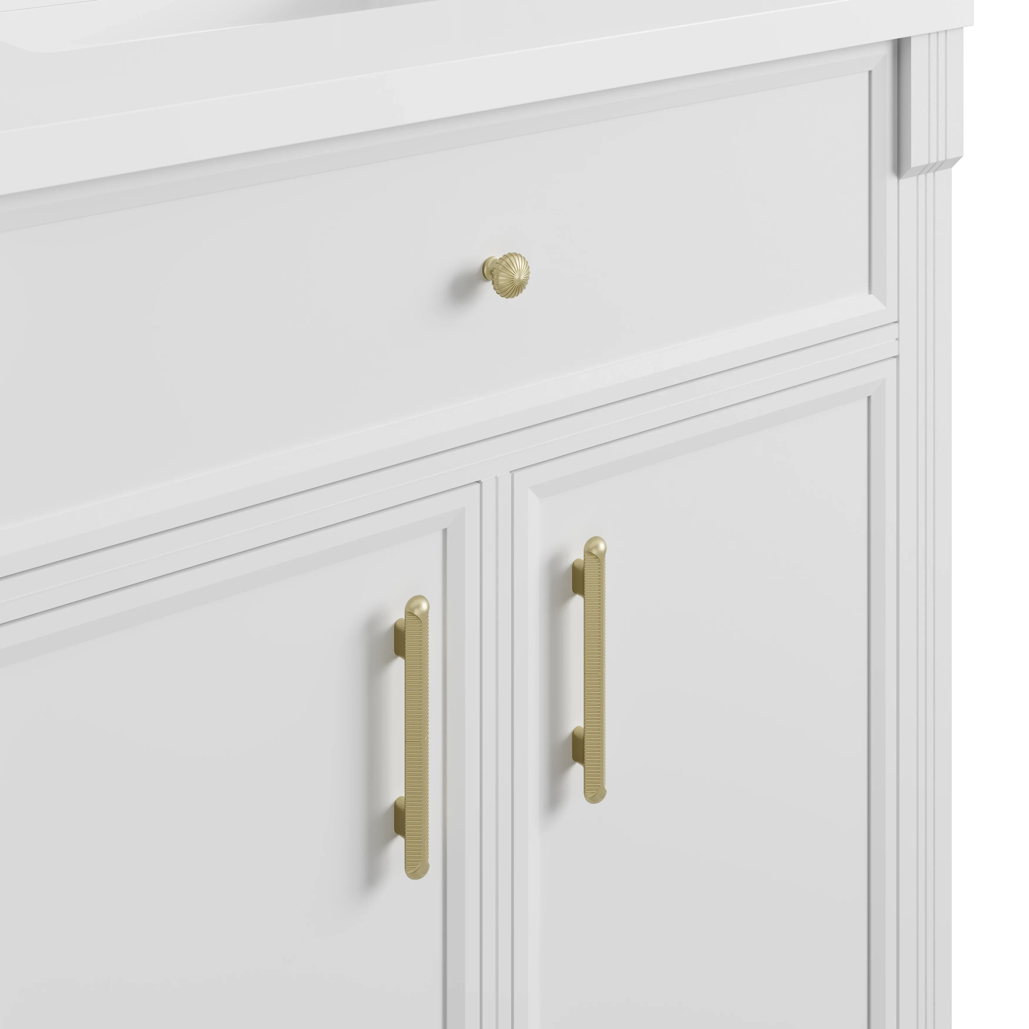 Bellshire 30" Single Vanity, Bright White w/ 3 CM Phantome Eclos Top